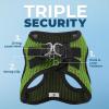 image:imageBest Pet Supplies Voyager Stepin Air Harness  All Weather Mesh Reflective No Pull Harness for Dogs Cats  Secure with Hook amp Loop Fastener Buckle Double DRings  Khaki SHarness Lime Green 2Tone