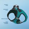 image:imageBest Pet Supplies Voyager Stepin Air Harness  All Weather Mesh Reflective No Pull Harness for Dogs Cats  Secure with Hook amp Loop Fastener Buckle Double DRings  Khaki SHarness Turquoise 2Tone