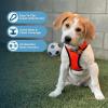 image:imageBest Pet Supplies Voyager Stepin Air Harness  All Weather Mesh Reflective No Pull Harness for Dogs Cats  Secure with Hook amp Loop Fastener Buckle Double DRings  Khaki SHarness OrangeBlack Trim