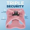 image:imageBest Pet Supplies Voyager Stepin Air Harness  All Weather Mesh Reflective No Pull Harness for Dogs Cats  Secure with Hook amp Loop Fastener Buckle Double DRings  Khaki SHarness Pink