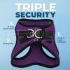 image:imageBest Pet Supplies Voyager Stepin Air Harness  All Weather Mesh Reflective No Pull Harness for Dogs Cats  Secure with Hook amp Loop Fastener Buckle Double DRings  Khaki SHarness PurpleBlack Trim