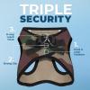 image:imageBest Pet Supplies Voyager Stepin Air Harness  All Weather Mesh Reflective No Pull Harness for Dogs Cats  Secure with Hook amp Loop Fastener Buckle Double DRings  Khaki SHarness ArmyBlack Trim