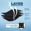 image:imageBest Pet Supplies Voyager Stepin Air Harness  All Weather Mesh Reflective No Pull Harness for Dogs Cats  Secure with Hook amp Loop Fastener Buckle Double DRings  Khaki SHarness Black