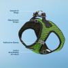 image:imageBest Pet Supplies Voyager Stepin Air Harness  All Weather Mesh Reflective No Pull Harness for Dogs Cats  Secure with Hook amp Loop Fastener Buckle Double DRings  Khaki SHarness Lime Green 2Tone