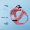 image:imageBest Pet Supplies Voyager Stepin Air Harness  All Weather Mesh Reflective No Pull Harness for Dogs Cats  Secure with Hook amp Loop Fastener Buckle Double DRings  Khaki SHarness Pink