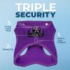 image:imageBest Pet Supplies Voyager Stepin Air Harness  All Weather Mesh Reflective No Pull Harness for Dogs Cats  Secure with Hook amp Loop Fastener Buckle Double DRings  Khaki SHarness Purple
