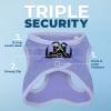 image:imageBest Pet Supplies Voyager Stepin Air Harness  All Weather Mesh Reflective No Pull Harness for Dogs Cats  Secure with Hook amp Loop Fastener Buckle Double DRings  Khaki SHarness Lavender