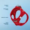 image:imageBest Pet Supplies Voyager Stepin Air Harness  All Weather Mesh Reflective No Pull Harness for Dogs Cats  Secure with Hook amp Loop Fastener Buckle Double DRings  Khaki SHarness Red