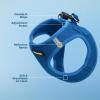 image:imageBest Pet Supplies Voyager Stepin Air Harness  All Weather Mesh Reflective No Pull Harness for Dogs Cats  Secure with Hook amp Loop Fastener Buckle Double DRings  Khaki SHarness Royal Blue