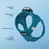 image:imageBest Pet Supplies Voyager Stepin Air Harness  All Weather Mesh Reflective No Pull Harness for Dogs Cats  Secure with Hook amp Loop Fastener Buckle Double DRings  Khaki SHarness Turquoise
