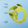 image:imageBest Pet Supplies Voyager Stepin Air Harness  All Weather Mesh Reflective No Pull Harness for Dogs Cats  Secure with Hook amp Loop Fastener Buckle Double DRings  Khaki SHarness Lime Green