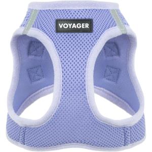 image:imageBest Pet Supplies Voyager Stepin Air Harness  All Weather Mesh Reflective No Pull Harness for Dogs Cats  Secure with Hook amp Loop Fastener Buckle Double DRings  Khaki SHarness Lavender