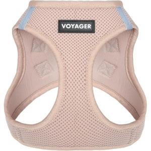 image:imageBest Pet Supplies Voyager Stepin Air Harness  All Weather Mesh Reflective No Pull Harness for Dogs Cats  Secure with Hook amp Loop Fastener Buckle Double DRings  Khaki SHarness Khaki