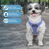 image:imageBest Pet Supplies  All Weather MeshPlush Reflective No Pull Harness for Small Medium Dogs Cats  Secure with Hook amp Loop Fastener Buckle Double DRings  PinkBlack Trim MHarness Lavender