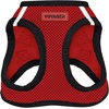 image:imageBest Pet Supplies  All Weather MeshPlush Reflective No Pull Harness for Small Medium Dogs Cats  Secure with Hook amp Loop Fastener Buckle Double DRings  PinkBlack Trim MHarness RedBlack Trim