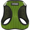 image:imageBest Pet Supplies  All Weather MeshPlush Reflective No Pull Harness for Small Medium Dogs Cats  Secure with Hook amp Loop Fastener Buckle Double DRings  PinkBlack Trim MHarness Lime Green 2Tone