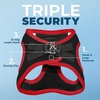 image:imageBest Pet Supplies  All Weather MeshPlush Reflective No Pull Harness for Small Medium Dogs Cats  Secure with Hook amp Loop Fastener Buckle Double DRings  PinkBlack Trim MHarness BlackRed Trim