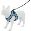 image:imageBest Pet Supplies  All Weather MeshPlush Reflective No Pull Harness for Small Medium Dogs Cats  Secure with Hook amp Loop Fastener Buckle Double DRings  PinkBlack Trim MHarness Baby BlueBlack Trim