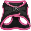 image:imageBest Pet Supplies  All Weather MeshPlush Reflective No Pull Harness for Small Medium Dogs Cats  Secure with Hook amp Loop Fastener Buckle Double DRings  PinkBlack Trim MHarness BlackPink Trim