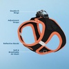 image:imageBest Pet Supplies  All Weather MeshPlush Reflective No Pull Harness for Small Medium Dogs Cats  Secure with Hook amp Loop Fastener Buckle Double DRings  PinkBlack Trim MHarness BlackOrange Trim