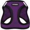 image:imageBest Pet Supplies  All Weather MeshPlush Reflective No Pull Harness for Small Medium Dogs Cats  Secure with Hook amp Loop Fastener Buckle Double DRings  PinkBlack Trim MHarness PurpleBlack Trim