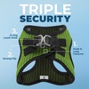 image:imageBest Pet Supplies  All Weather MeshPlush Reflective No Pull Harness for Small Medium Dogs Cats  Secure with Hook amp Loop Fastener Buckle Double DRings  PinkBlack Trim MHarness Lime Green 2Tone