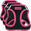 image:imageBest Pet Supplies  All Weather MeshPlush Reflective No Pull Harness for Small Medium Dogs Cats  Secure with Hook amp Loop Fastener Buckle Double DRings  PinkBlack Trim MHarness BlackPink Trim
