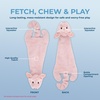 image:imageBest Pet Supplies Squeaky Dog Toys with Soft Durable Fabric for Small Medium and Large Pets Interactive Toy for Indoor Play Supports Active Biting and Play  4 Figures MediumMulticolorPig  Hare