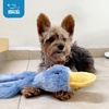 image:imageBest Pet Supplies Squeaky Dog Toys with Soft Durable Fabric for Small Medium and Large Pets Interactive Toy for Indoor Play Supports Active Biting and Play  4 Figures MediumaCrinkle Duck Light Green