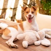 image:imageBest Pet Supplies Squeaky Dog Toys with Soft Durable Fabric for Small Medium and Large Pets Interactive Toy for Indoor Play Supports Active Biting and Play  4 Figures MediumBunny Beige