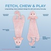 image:imageBest Pet Supplies Squeaky Dog Toys with Soft Durable Fabric for Small Medium and Large Pets Interactive Toy for Indoor Play Supports Active Biting and Play  4 Figures MediumPig