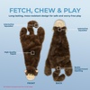 image:imageBest Pet Supplies Squeaky Dog Toys with Soft Durable Fabric for Small Medium and Large Pets Interactive Toy for Indoor Play Supports Active Biting and Play  4 Figures MediumBrown Monkey