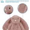 image:imageBest Pet Supplies Squeaky Dog Toys with Soft Durable Fabric for Small Medium and Large Pets Interactive Toy for Indoor Play Supports Active Biting and Play  4 Figures MediumBunny Mauve