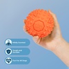 image:imageBest Pet Supplies Squeaky Dog Toys with Soft Durable Fabric for Small Medium and Large Pets Interactive Toy for Indoor Play Supports Active Biting and Play  4 Figures MediumOrange