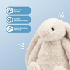 image:imageBest Pet Supplies Squeaky Dog Toys with Soft Durable Fabric for Small Medium and Large Pets Interactive Toy for Indoor Play Supports Active Biting and Play  4 Figures MediumBunny Beige