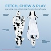 image:imageBest Pet Supplies Squeaky Dog Toys with Soft Durable Fabric for Small Medium and Large Pets Interactive Toy for Indoor Play Supports Active Biting and Play  4 Figures MediumCow