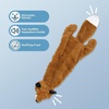 image:imageBest Pet Supplies Squeaky Dog Toys with Soft Durable Fabric for Small Medium and Large Pets Interactive Toy for Indoor Play Supports Active Biting and Play  4 Figures MediumBrownFox