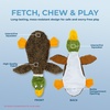 image:imageBest Pet Supplies Squeaky Dog Toys with Soft Durable Fabric for Small Medium and Large Pets Interactive Toy for Indoor Play Supports Active Biting and Play  4 Figures MediumBrownWild Duck