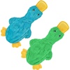 image:imageBest Pet Supplies Squeaky Dog Toys with Soft Durable Fabric for Small Medium and Large Pets Interactive Toy for Indoor Play Supports Active Biting and Play  Crinkle Duck Light Green amp Turquoise