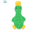 image:imageBest Pet Supplies Squeaky Dog Toys with Soft Durable Fabric for Small Medium and Large Pets Interactive Toy for Indoor Play Supports Active Biting and Play  4 Figures MediumaCrinkle Duck Light Green
