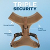 image:imageBest Pet Supplies Voyager Aerolite Over the Head Dog Harness No Pull Breathable Air Mesh Vest Quick Dry with Reflective Stitching Adjustable Escape Resistant Harness  Blue LargeBeige