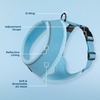 image:imageBest Pet Supplies Voyager Aerolite Over the Head Dog Harness No Pull Breathable Air Mesh Vest Quick Dry with Reflective Stitching Adjustable Escape Resistant Harness  Blue LargeBlue