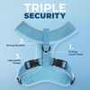 image:imageBest Pet Supplies Voyager Aerolite Over the Head Dog Harness No Pull Breathable Air Mesh Vest Quick Dry with Reflective Stitching Adjustable Escape Resistant Harness  Blue LargeBlue