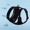 image:imageBest Pet Supplies Voyager Aerolite Over the Head Dog Harness No Pull Breathable Air Mesh Vest Quick Dry with Reflective Stitching Adjustable Escape Resistant Harness  Blue LargeBlack