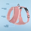 image:imageBest Pet Supplies Voyager Aerolite Over the Head Dog Harness No Pull Breathable Air Mesh Vest Quick Dry with Reflective Stitching Adjustable Escape Resistant Harness  Blue LargePink