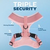 image:imageBest Pet Supplies Voyager Aerolite Over the Head Dog Harness No Pull Breathable Air Mesh Vest Quick Dry with Reflective Stitching Adjustable Escape Resistant Harness  Blue LargePink