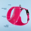 image:imageBest Pet Supplies Voyager Aerolite Over the Head Dog Harness No Pull Breathable Air Mesh Vest Quick Dry with Reflective Stitching Adjustable Escape Resistant Harness  Blue LargeFuchsia