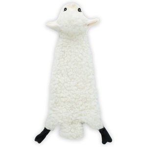 image:imageBest Pet Supplies Squeaky Dog Toys with Soft Durable Fabric for Small Medium and Large Pets Interactive Toy for Indoor Play Supports Active Biting and Play  4 Figures MediumGreySheep