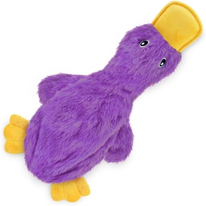 image:imageBest Pet Supplies Squeaky Dog Toys with Soft Durable Fabric for Small Medium and Large Pets Interactive Toy for Indoor Play Supports Active Biting and Play  4 Figures MediumaCrinkle Duck Light Purple