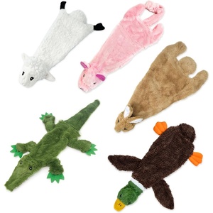 image:imageBest Pet Supplies Squeaky Dog Toys with Soft Durable Fabric for Small Medium and Large Pets Interactive Toy for Indoor Play Supports Active Biting and Play  4 Figures MediumPack of 4 Various StyleColor